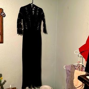 Long sleeve black dress